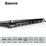 Bộ Hub Chuyển Đa Năng 11 in 1 Baseus Enjoyment Series Type C LV502 cho Laptop Macbook